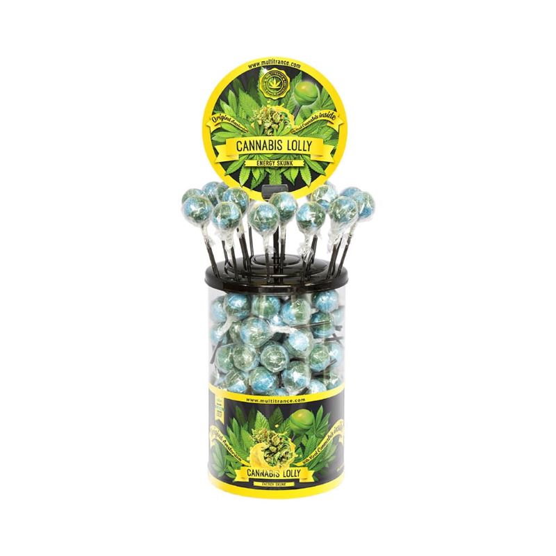 Cannabis Lollipops Energy Skunk - 100pcs