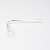 10cm Clear Glass Oil Pipe