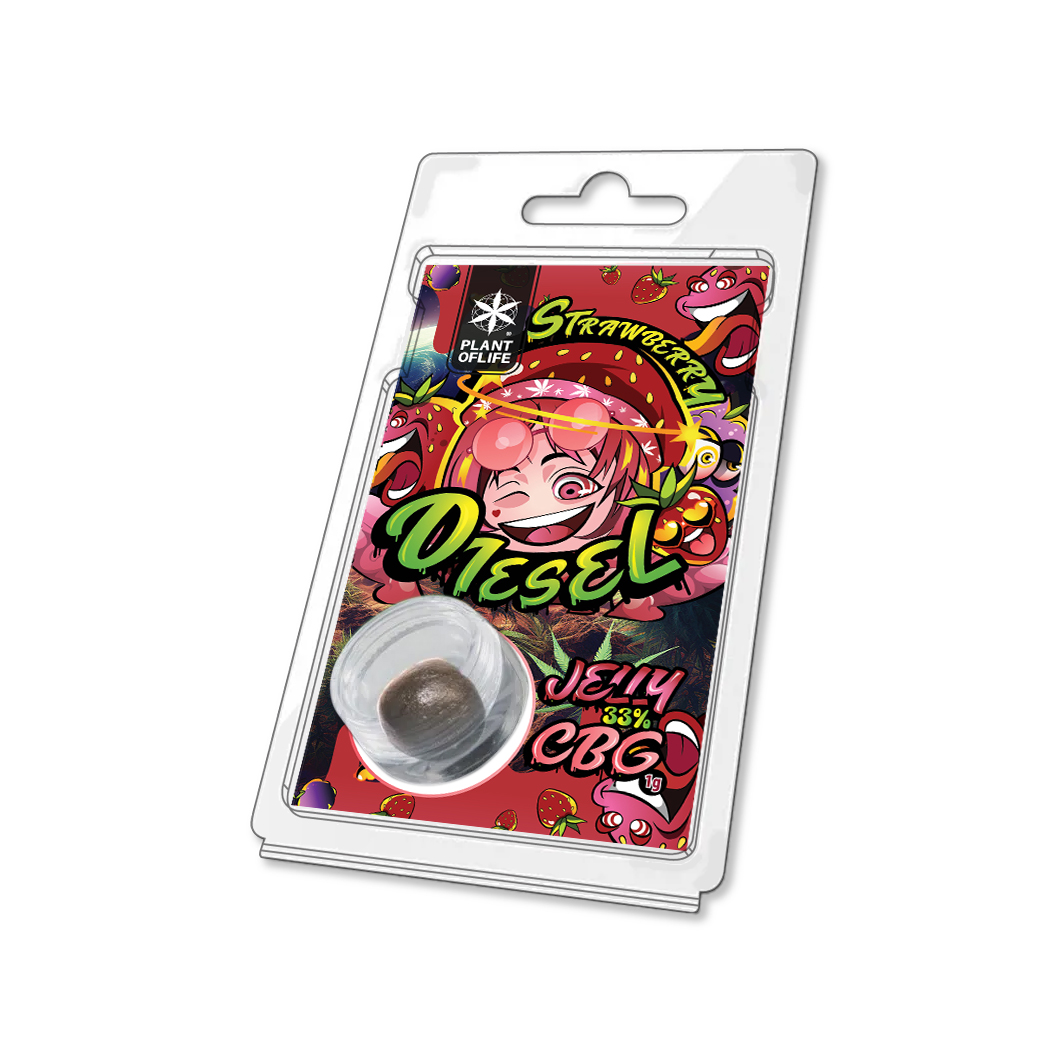 Plant of Life Jelly 33% CBG Strawberry Diesel 1g