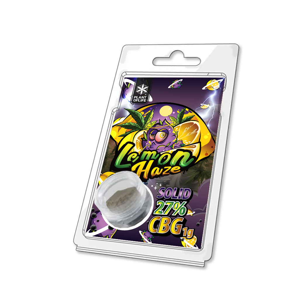 Plant of Life 27% CBG Solid Lemon Haze 1G