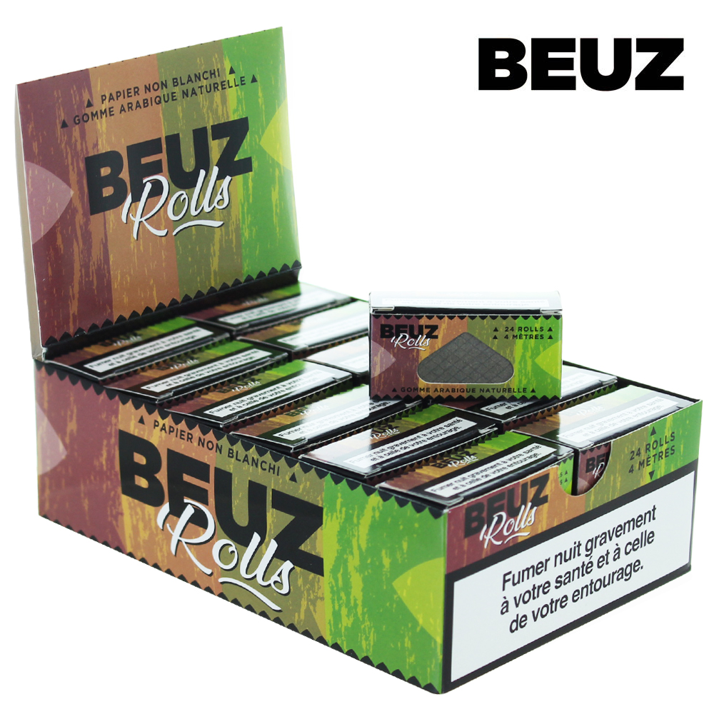 Beuz Brown Unbleached Ultra Thin Rolling Paper Rolls