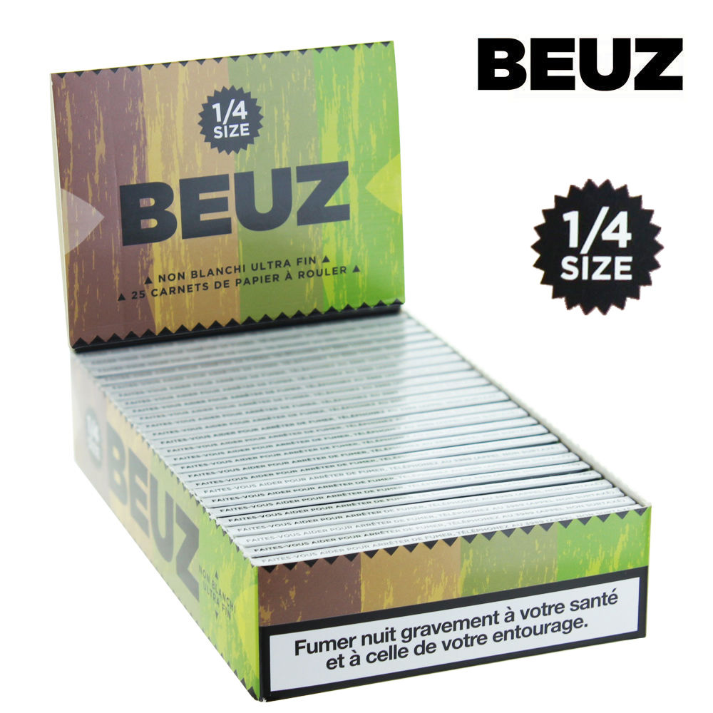 Beuz Rolling Papers 1 1/4 Unbleached x 25pcs