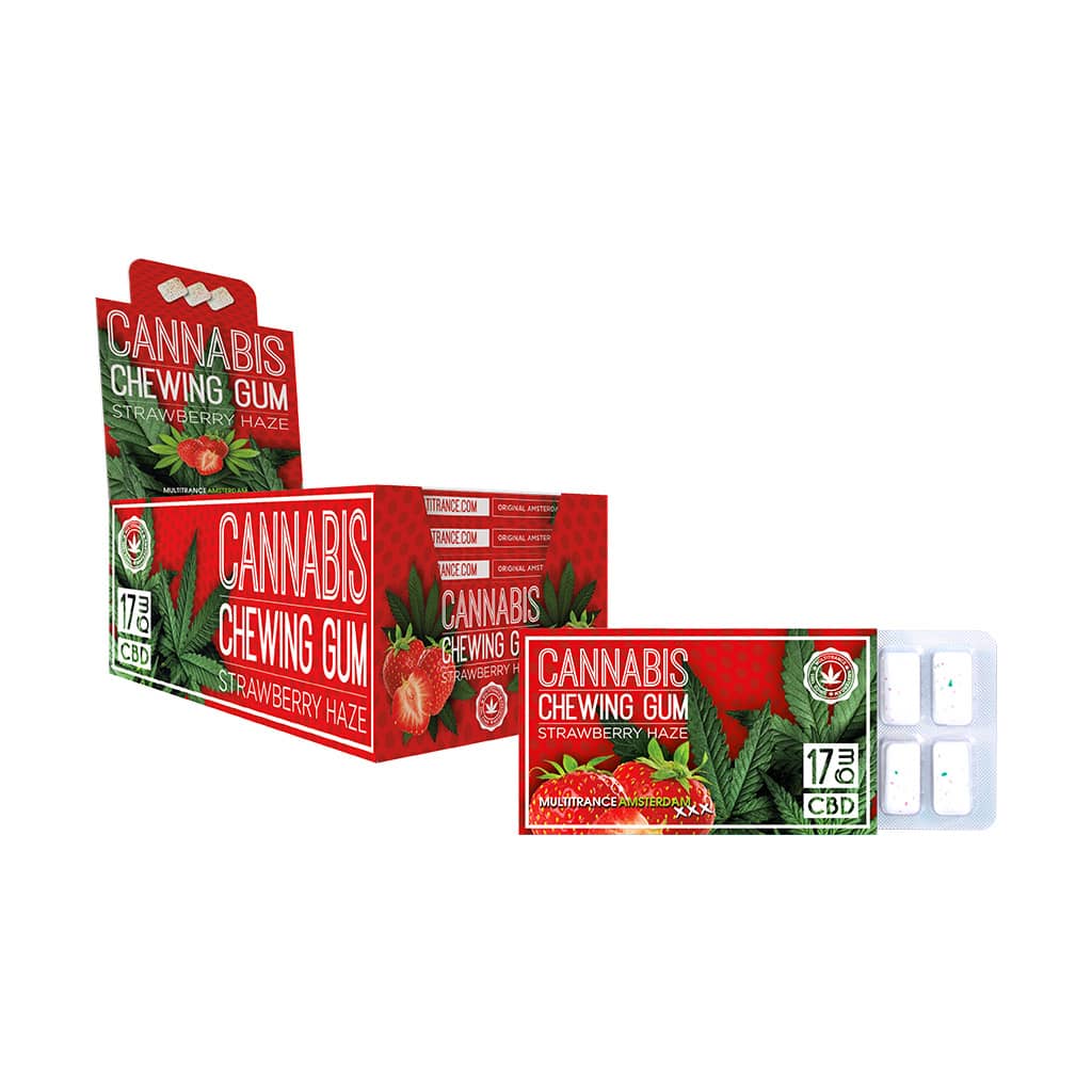 CBD Chewing gum x 24pcs - Strawberry Haze