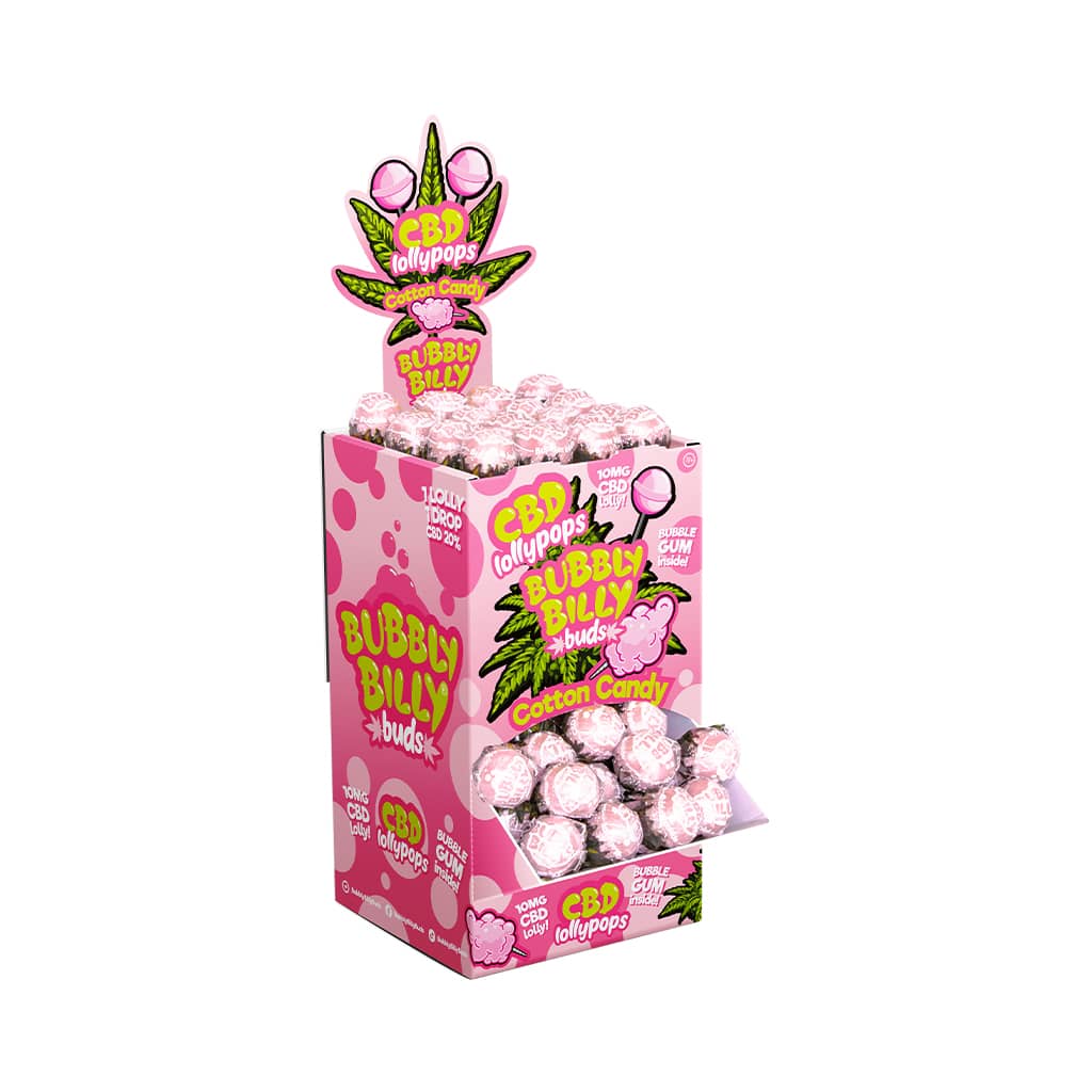 Bubbly Billy CBD Lollies 100pcs - Cotton Candy