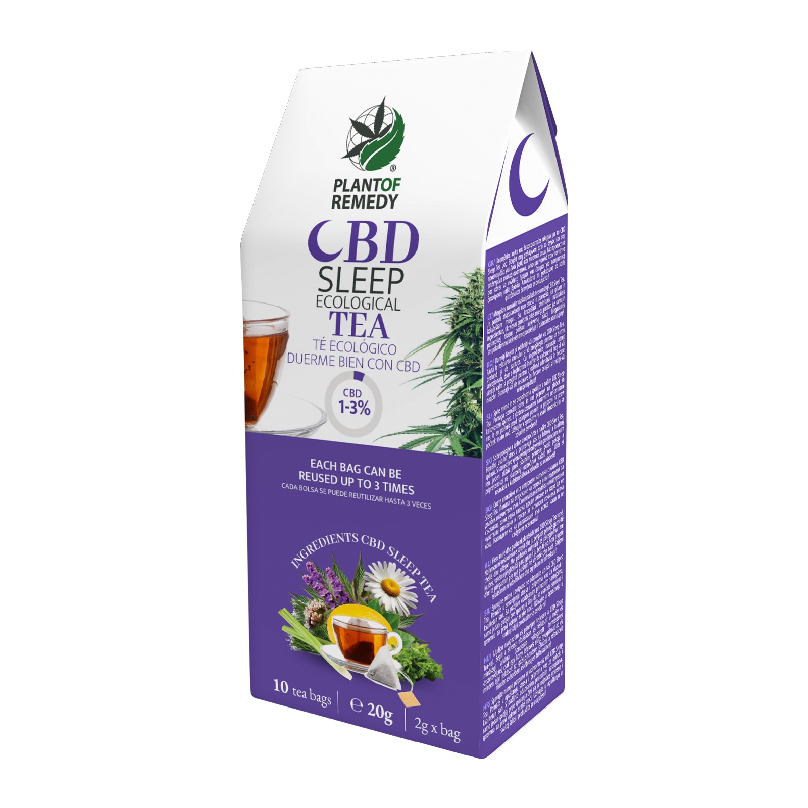 Plant of Remedy CBD & CBG Tea