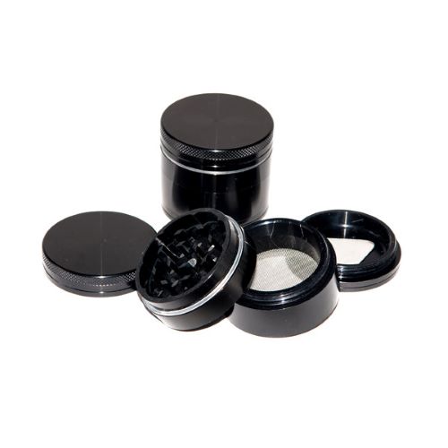 CloudeSmoke Aluminium CNC Grinder - 4 Part - 50mm - Black