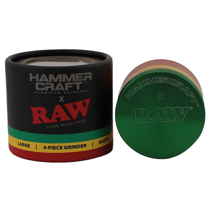 HAMMERCRAFT X RAW Aluminium Grinder 4parts - RASTA LARGE