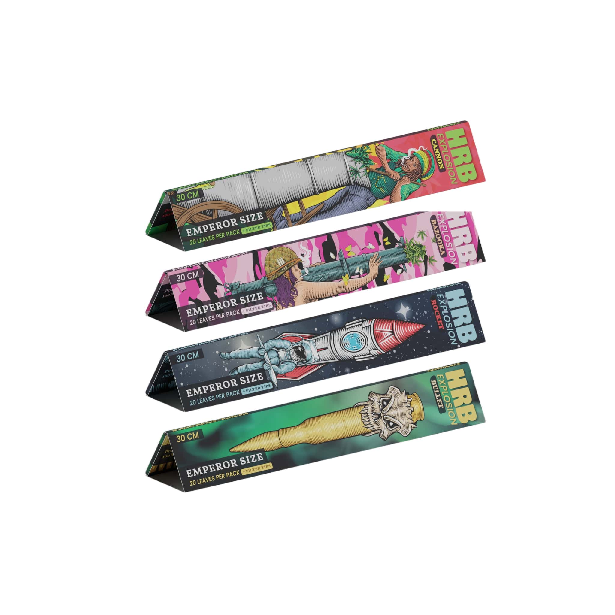 50% DISCOUNT - HRB Papers + Tips Emperor Size 20pcs - Explosion