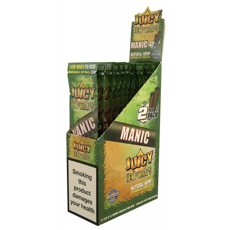 Juicy Jay's Hemp Wraps - Mango - Manic (25x2)