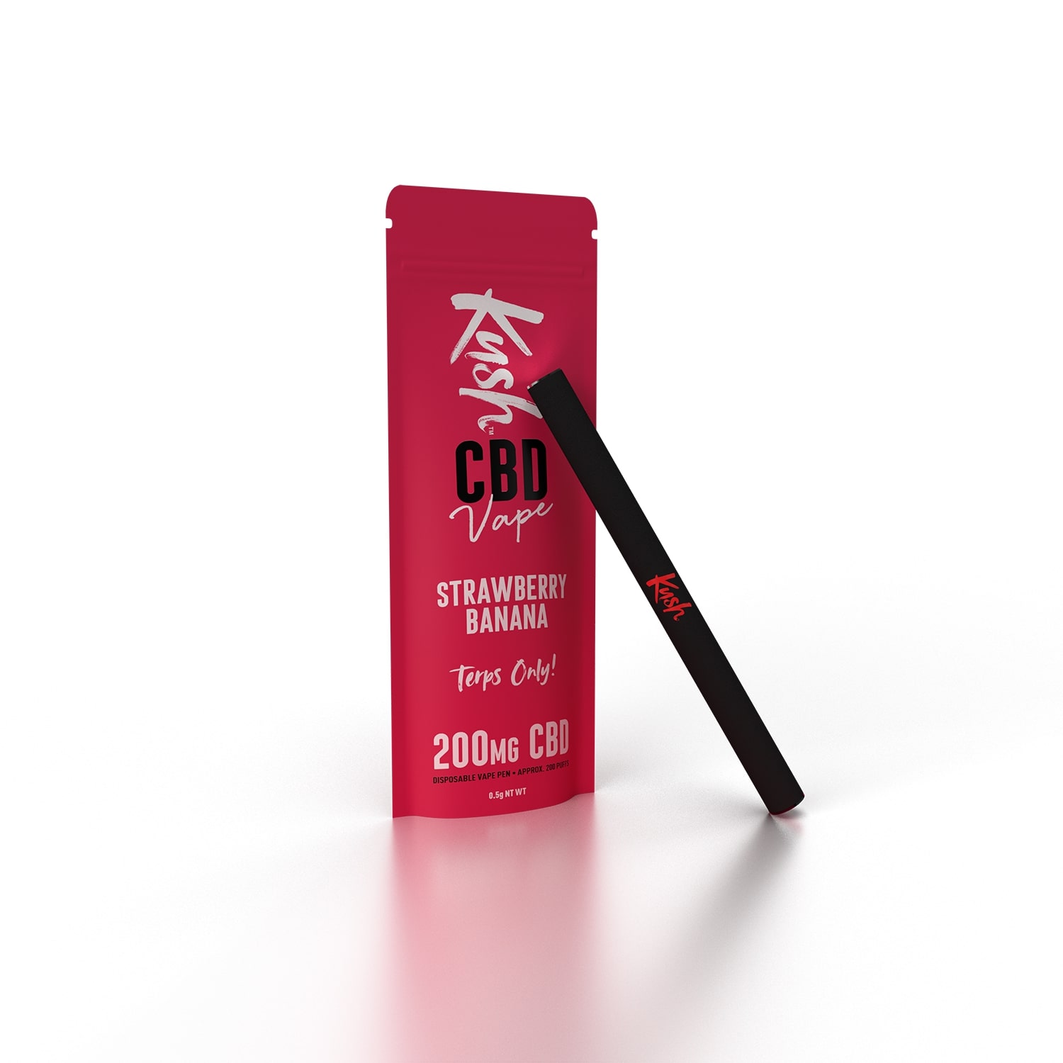 Kush Vape Pen - Strawberry Banana - Display of 10