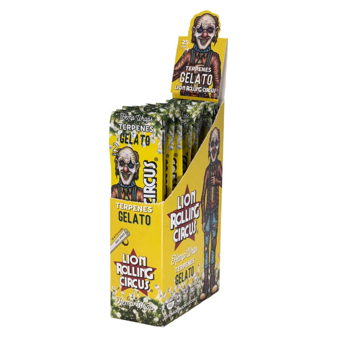 Lion Rolling Circus Hemp Wraps Gelato (25pc Display)