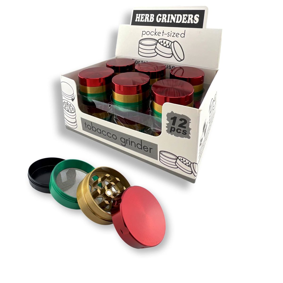CloudeSmoke Metal Grinder 40mm 4-Part Rasta