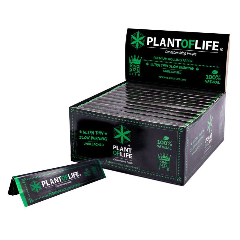 Plant of Life Unbleached Rolling Papers KS x50pcs