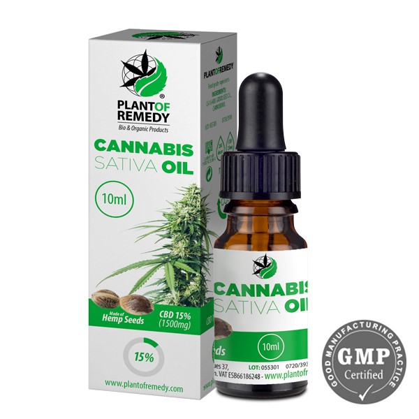 PLANT OF REMEDY - Cannabis Oil - 15% CBD - 10ml