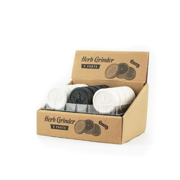 GRP53 Round Plastic Herb Grinder