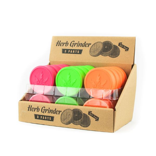 CloudeSmoke GRP72 Round Plastic Herb Grinder