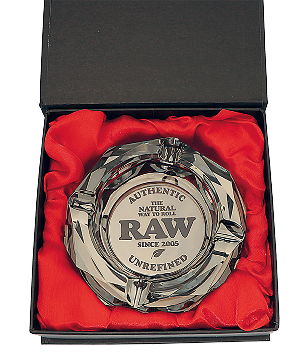 RAW GLASS ASHTRAY DARKSIDE