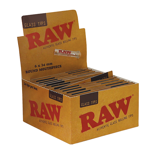 RAW Glass Tip Round (Single Pack)