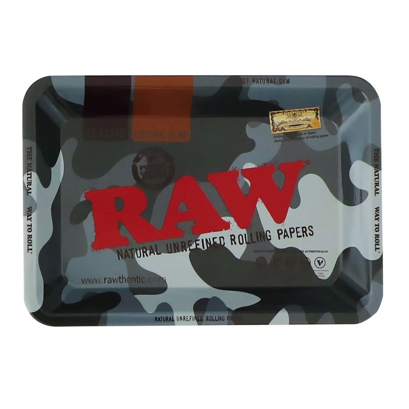 Raw Rolling Tray Urban Camouflage - Mini 18cm x 12.5cm