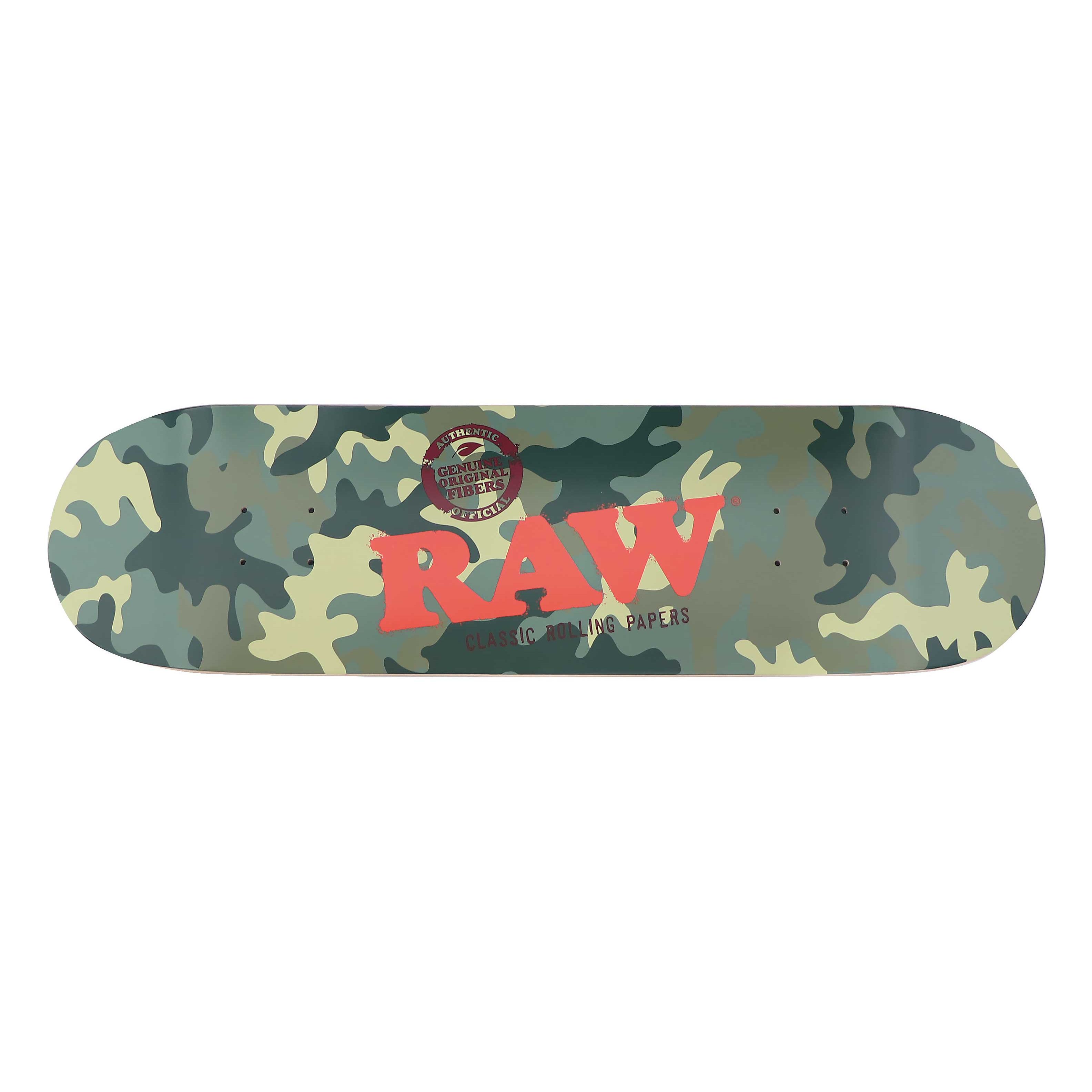 RAW SKATEBOARD - CAMO & BLACK