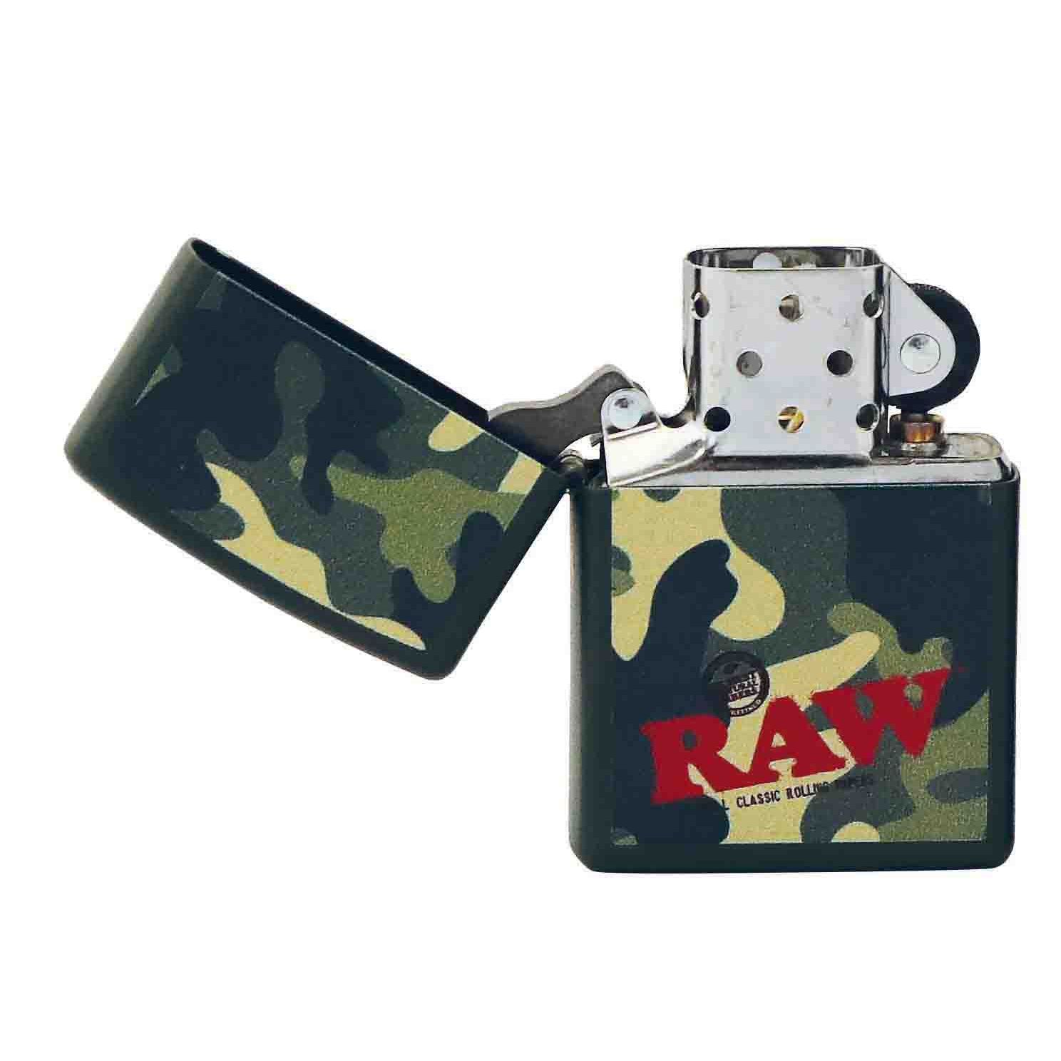 Zippo RAW Full Print Camouflage Windproof Lighter