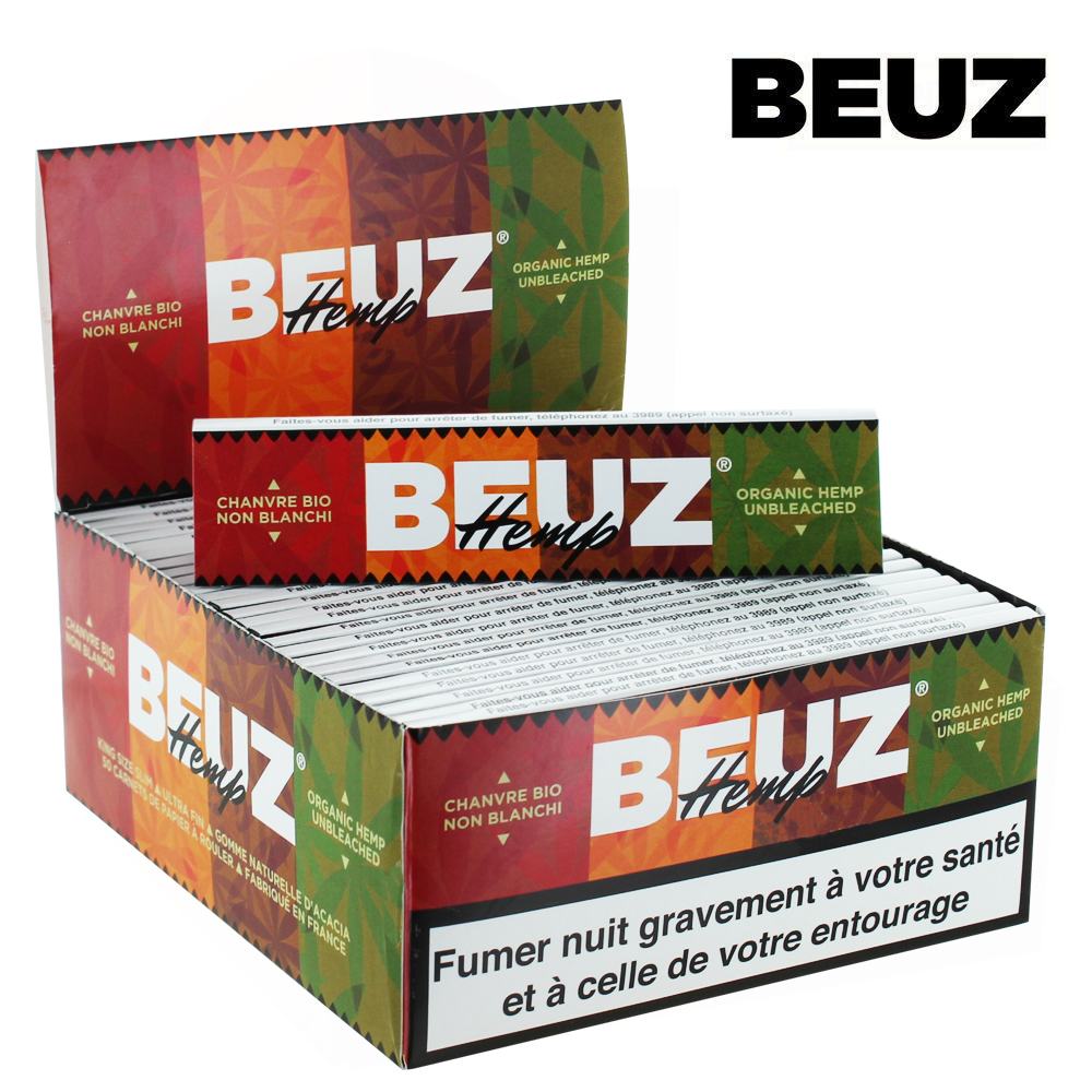 BEUZ Slim King Size Organic Hemp (50 booklets)