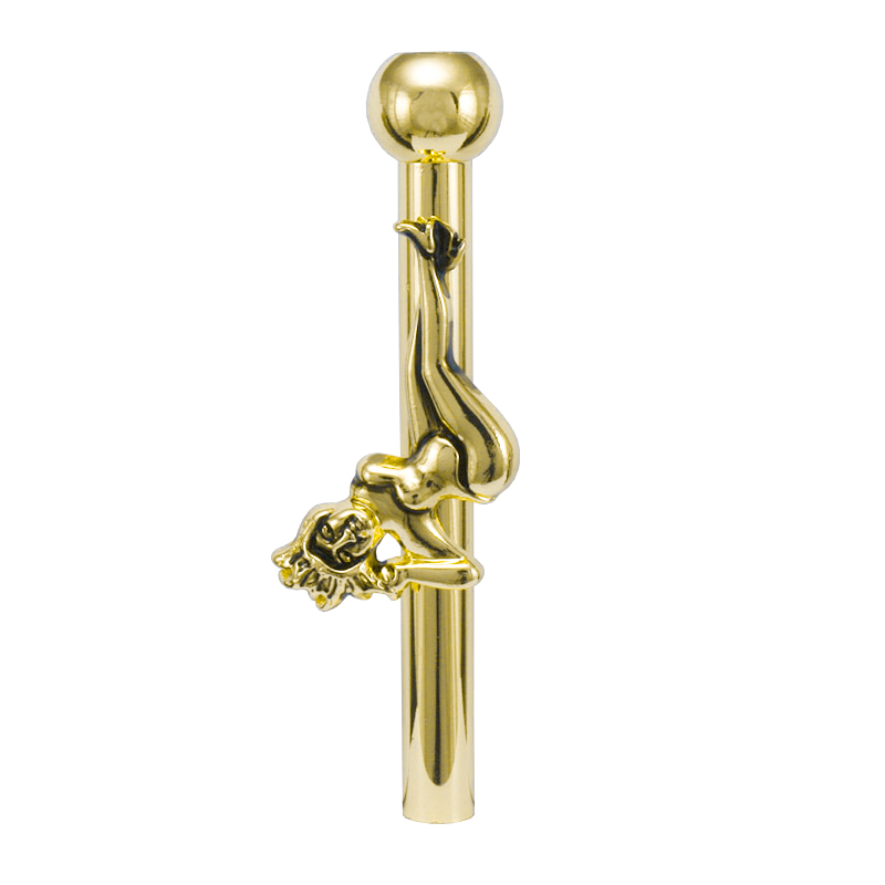 Złoty Metalowy Sniffer Pole Dancer 6cm - Opakowanie zbiorcze 10 sztuk