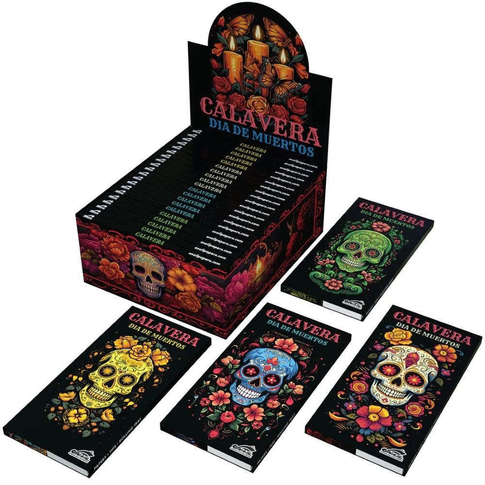 Snail Rolling Papers KS+tips magnetic closure "Calavera"