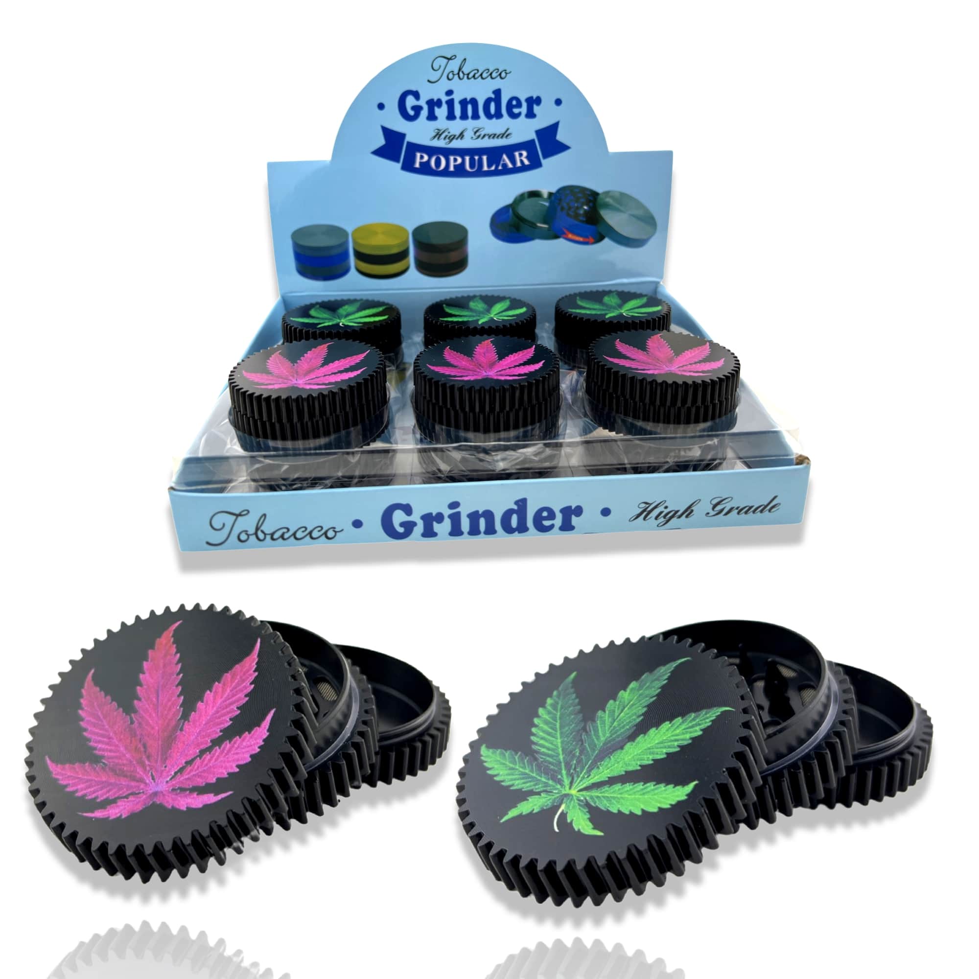 MG02B Round Metal Herb Grinder