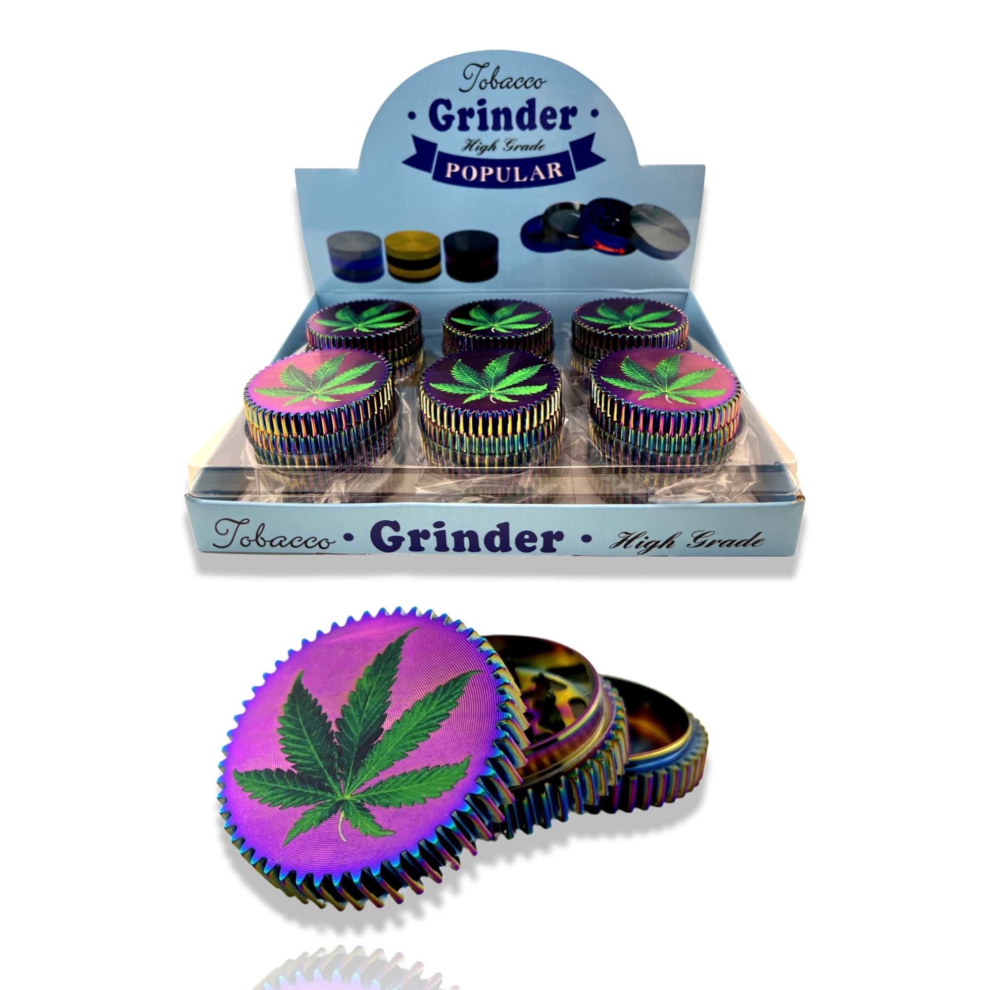 MG02IB Round Metal Herb Grinder