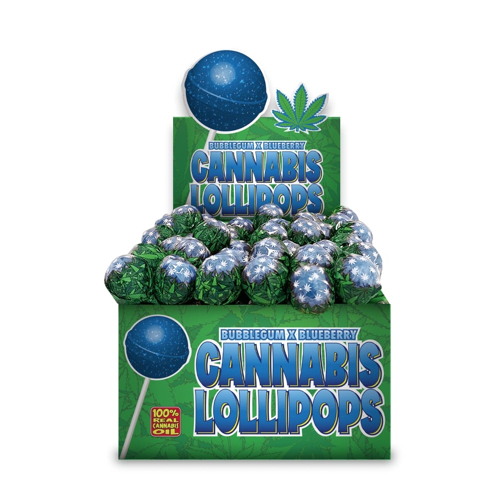 Cannabis Lollipops Bubblegum x Blueberry