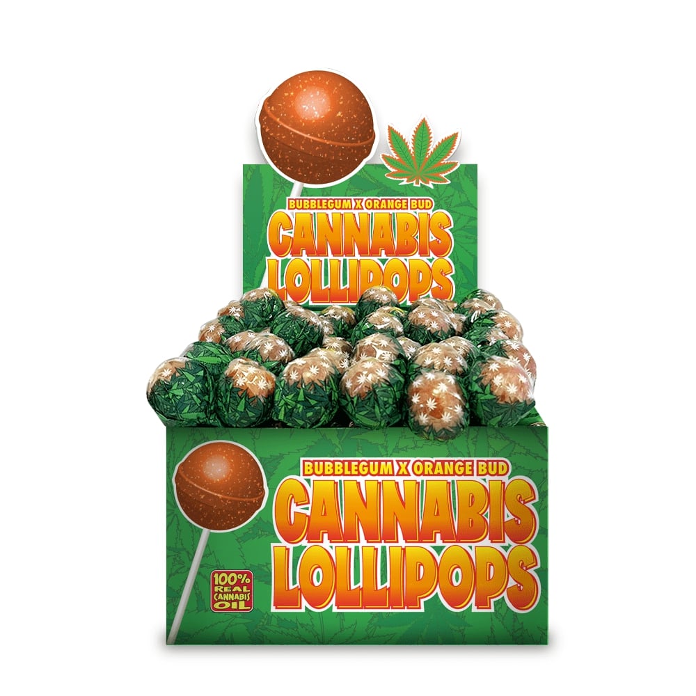Cannabis Lollipops Bubblegum x Orange Bud