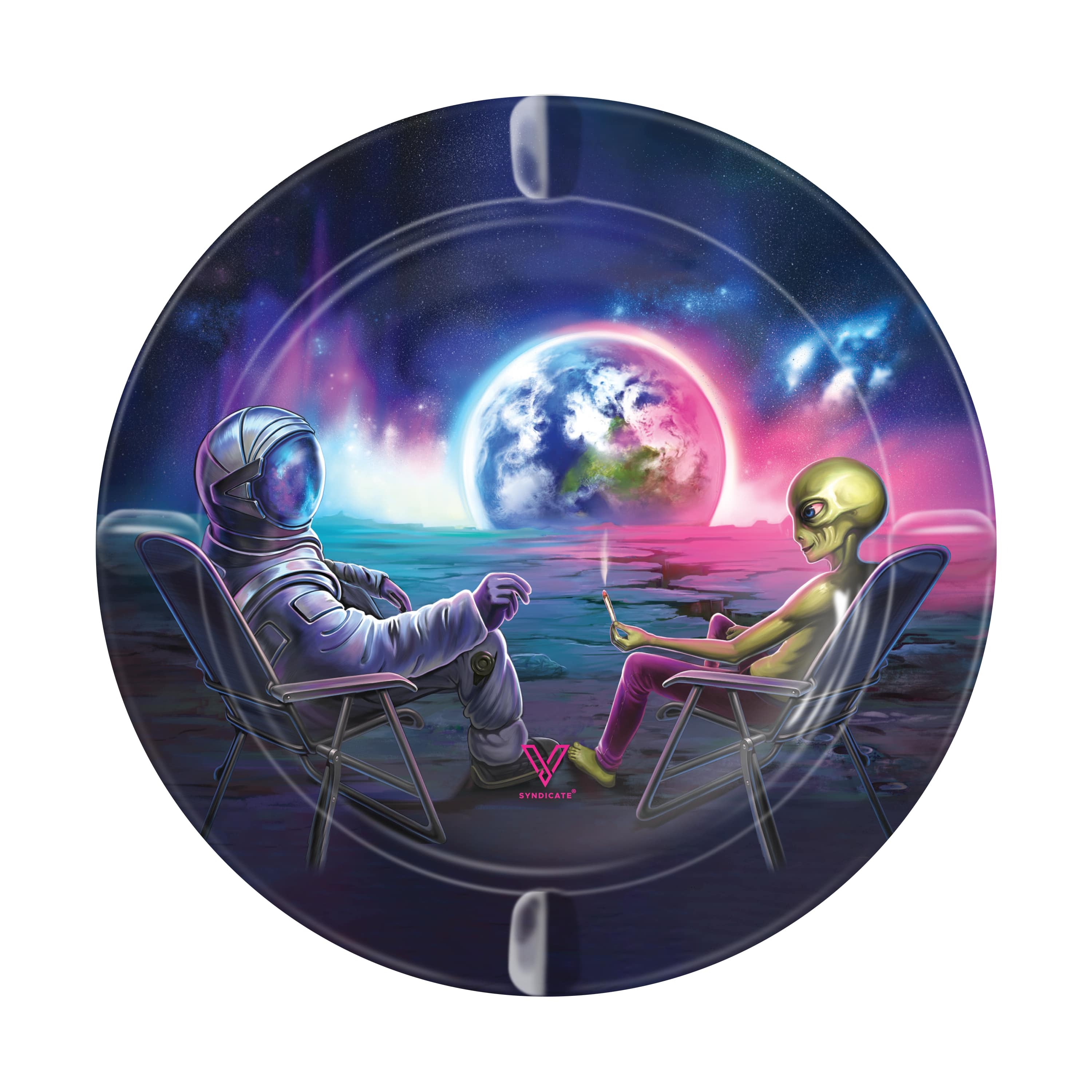 V Syndicate Metal Ashtray - Blunt Orbit