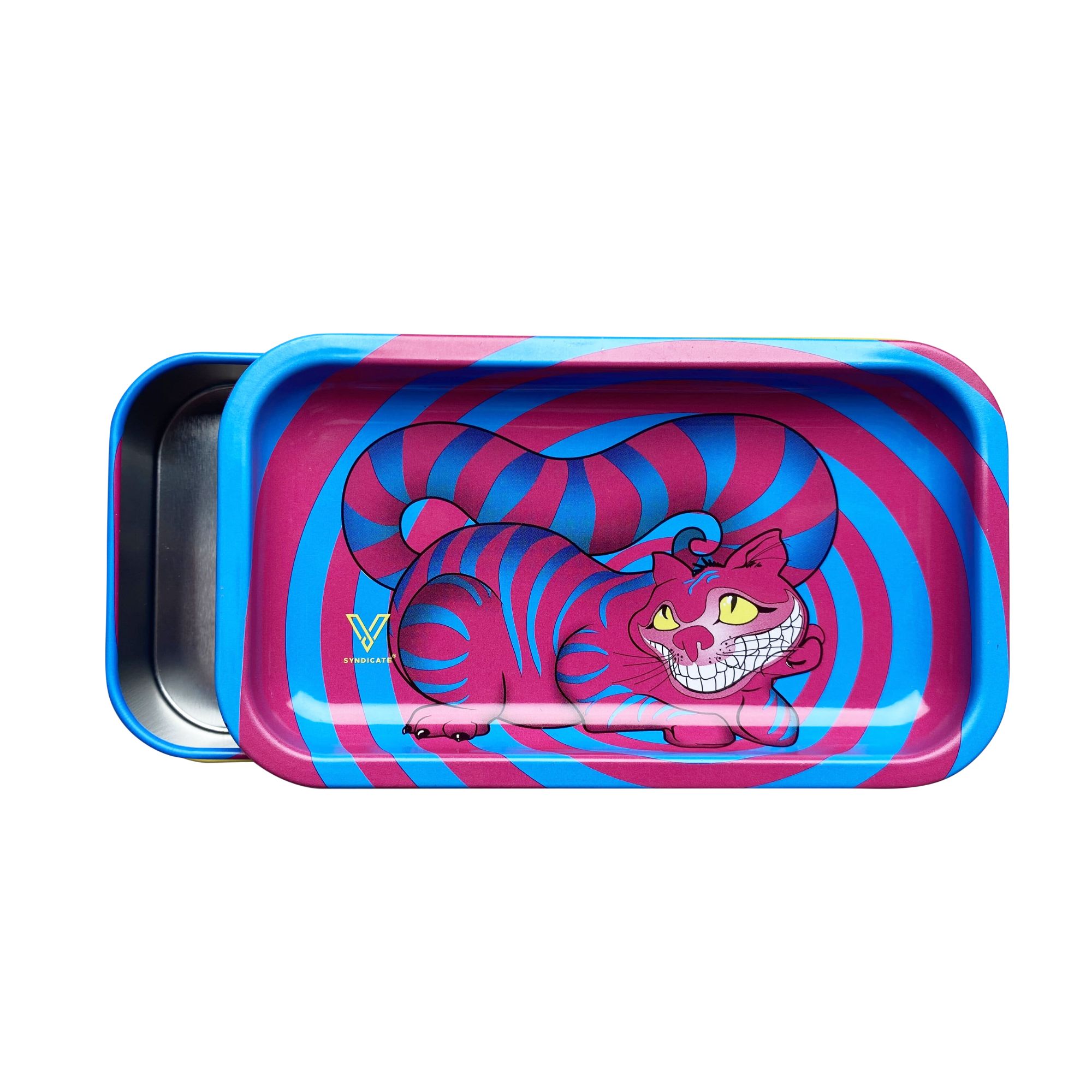 Syndicase 2.0 Tin Box Lid - Seshigher Cat