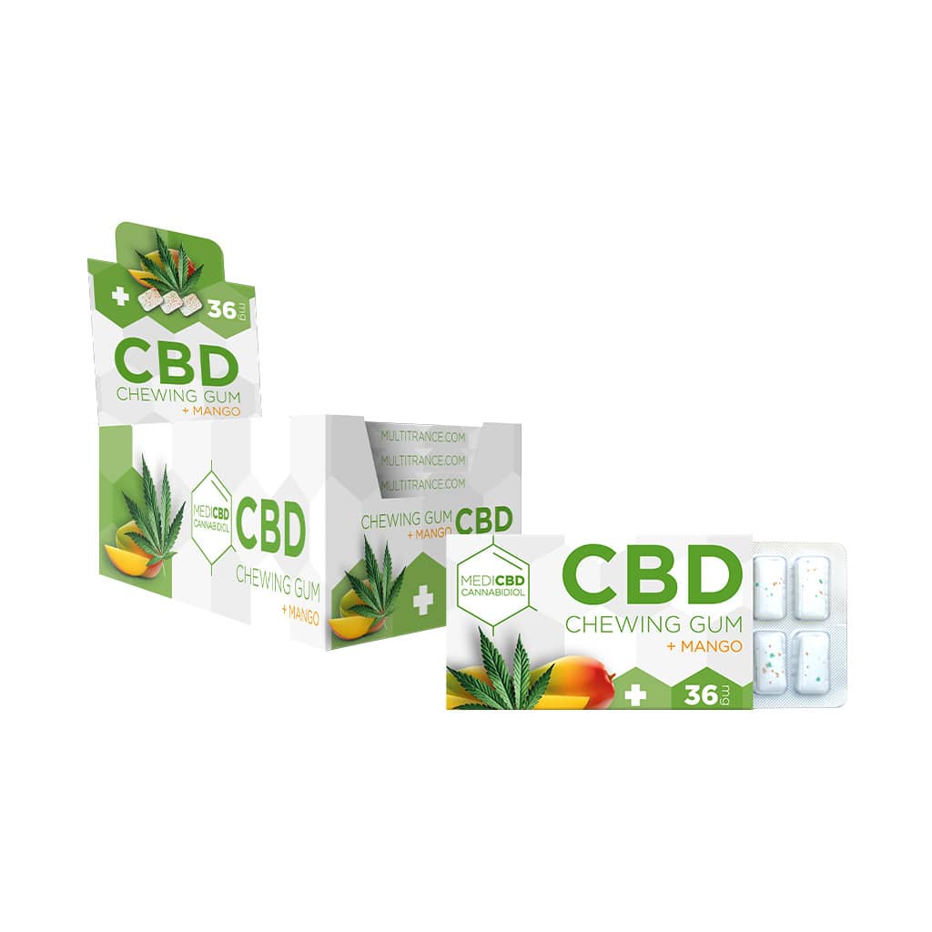 MediCBD Mango Cannabis Chewing Gum x 24 pcs