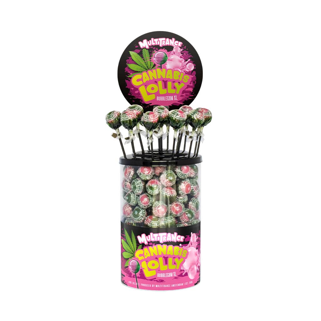 Cannabis Lollipops Bubble Gum - 100pcs