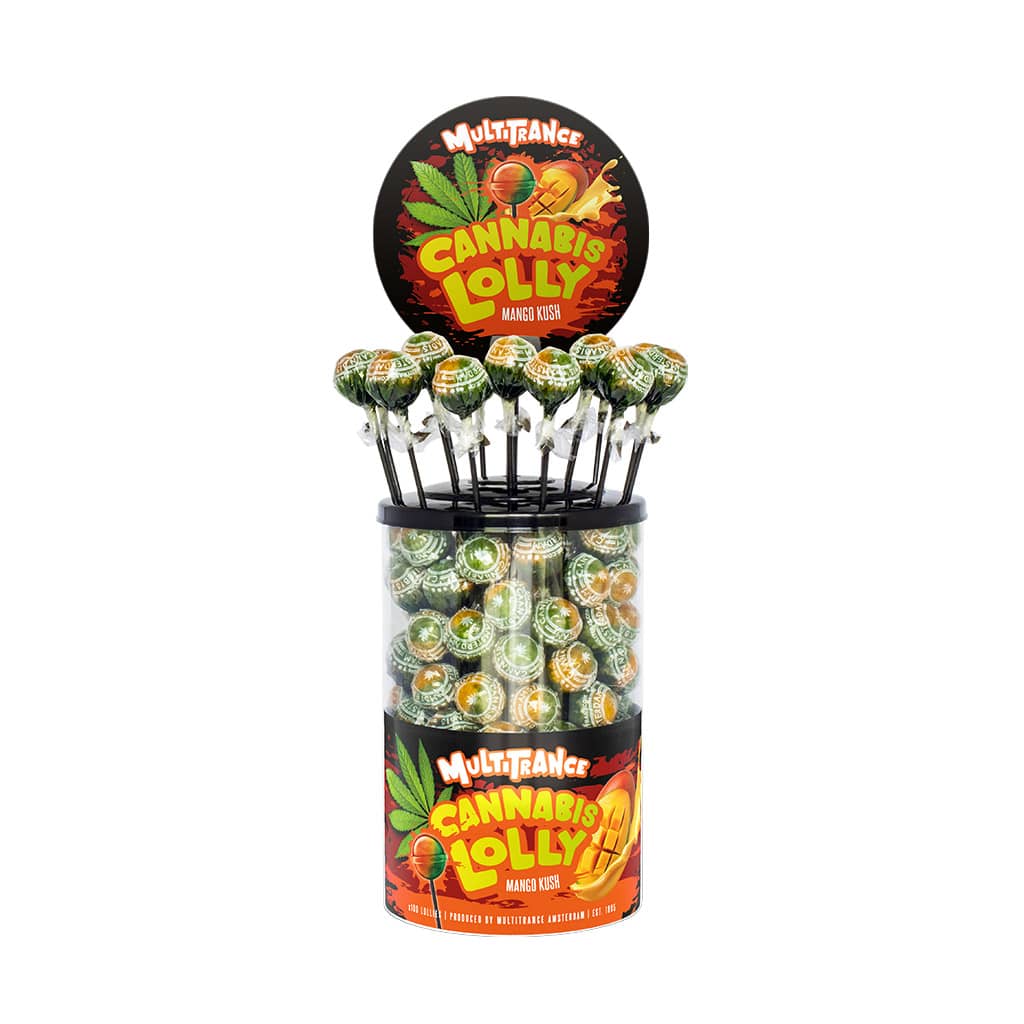 Cannabis Lollipops Mango Kush - 100pcs