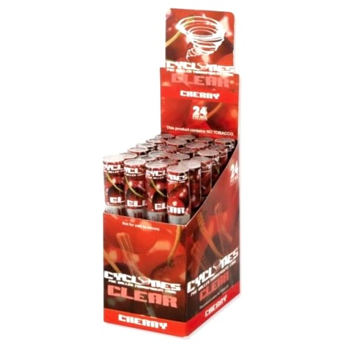 Cyclones Clear Cones Cherry - 24 Pack
