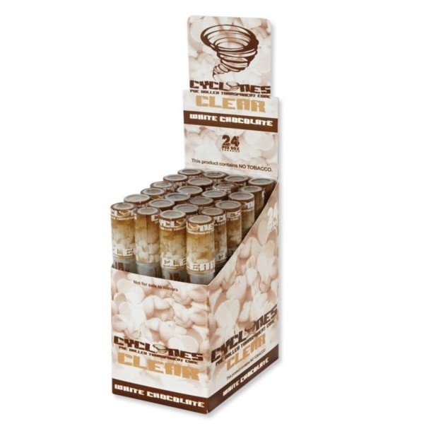Cyclones Clear Cones x 24 - White Chocolate