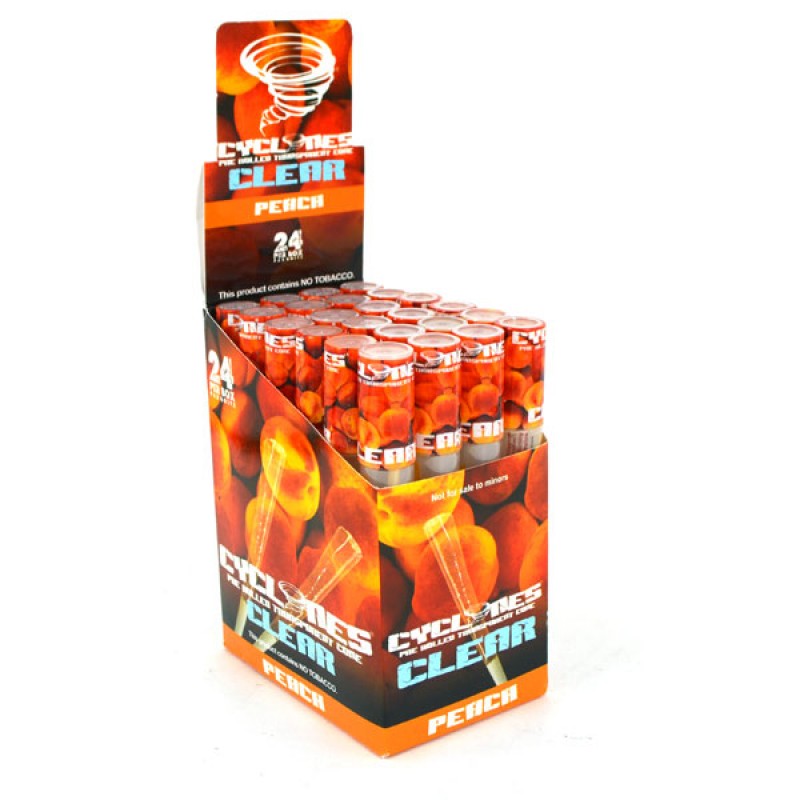 Cyclones Clear Cones Peach - Flavoured Papers