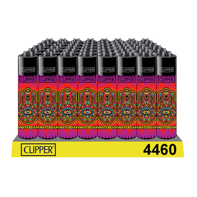 Clipper Lighters - Amsterdam Hamsa (48pcs display)
