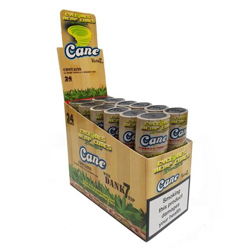Cyclone Hemp Blunt Sugarcane cones with wooden tip 12x2pcs