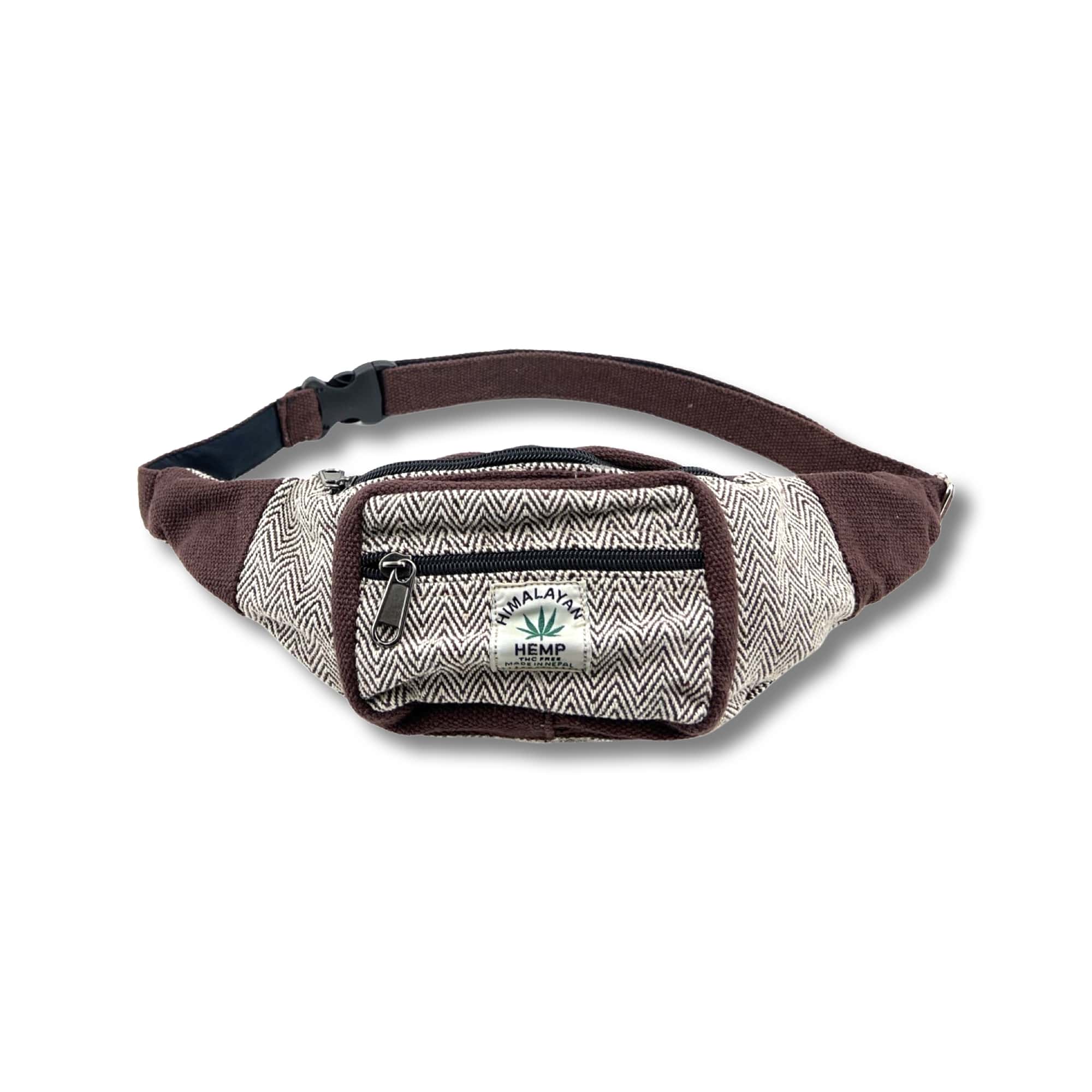 Handmade Himalayan Hemp Money Belt - Brown
