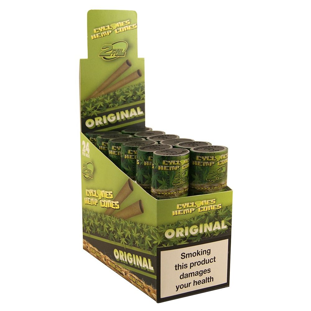 Cyclones Hemp Cones - Original - 12x2 pcs