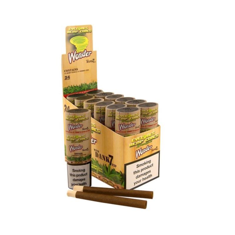 Cyclone Hemp Blunt Wonderberry cones with wooden tip 12x2pcs