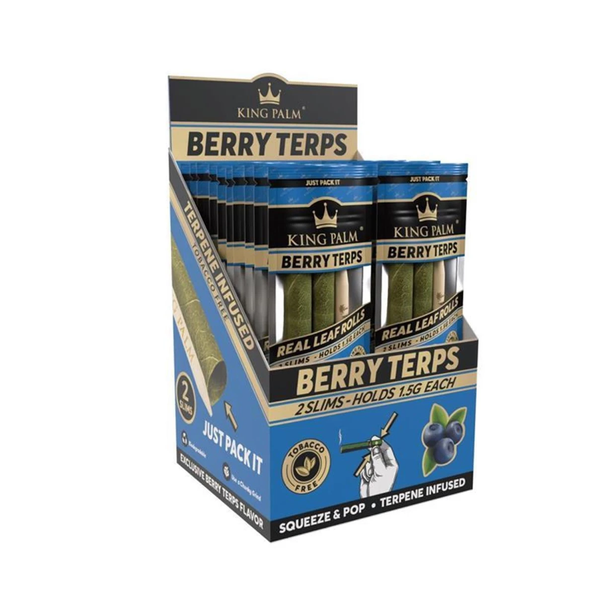 King Palm 2 Slim Rolls Berry Terps