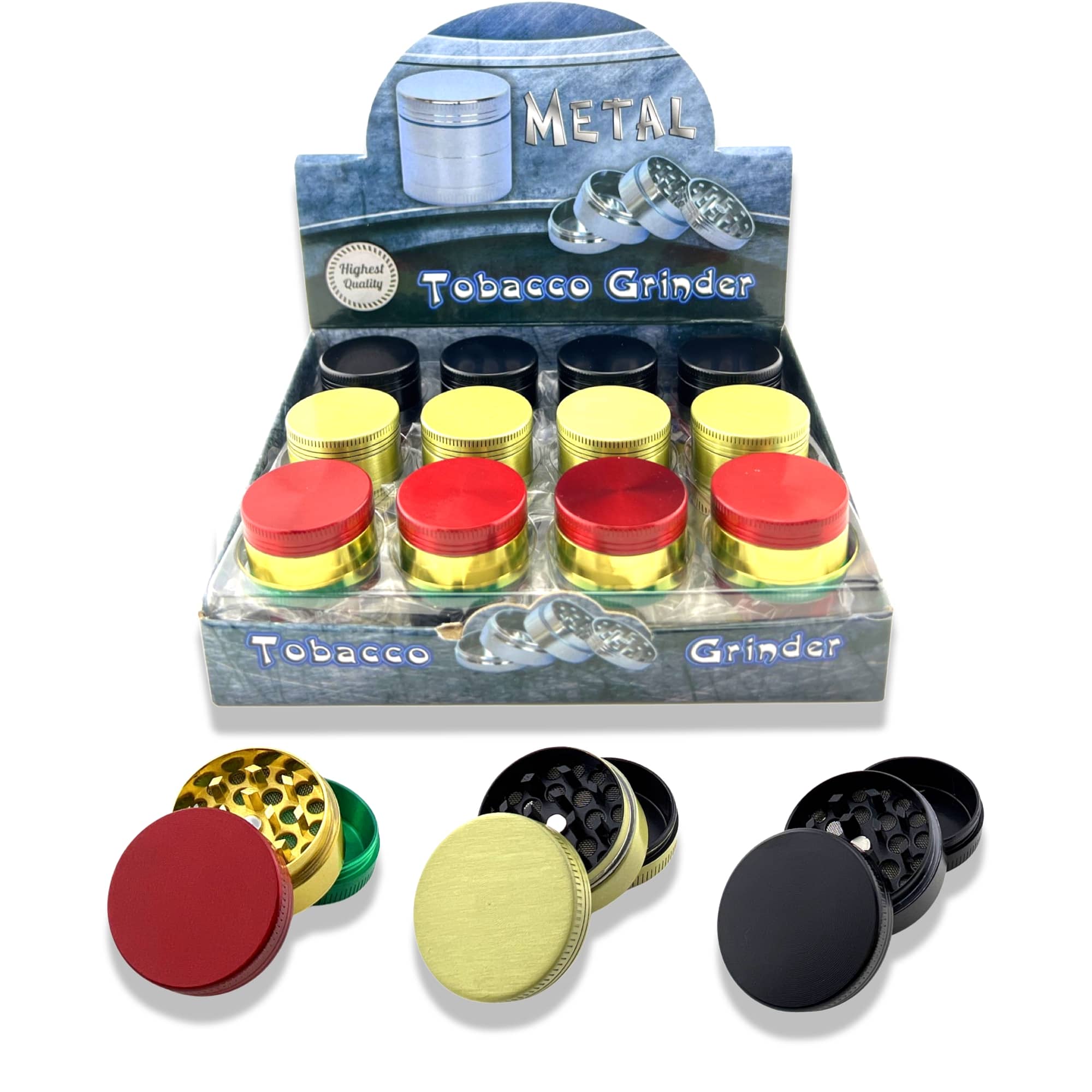 MG04 Round Metal Herb Grinder