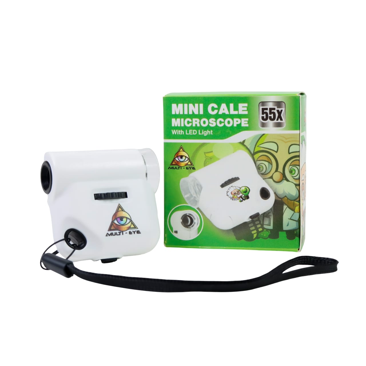 Mini Mikroskop Biały 55X - Display Hurtowy 10 szt.
