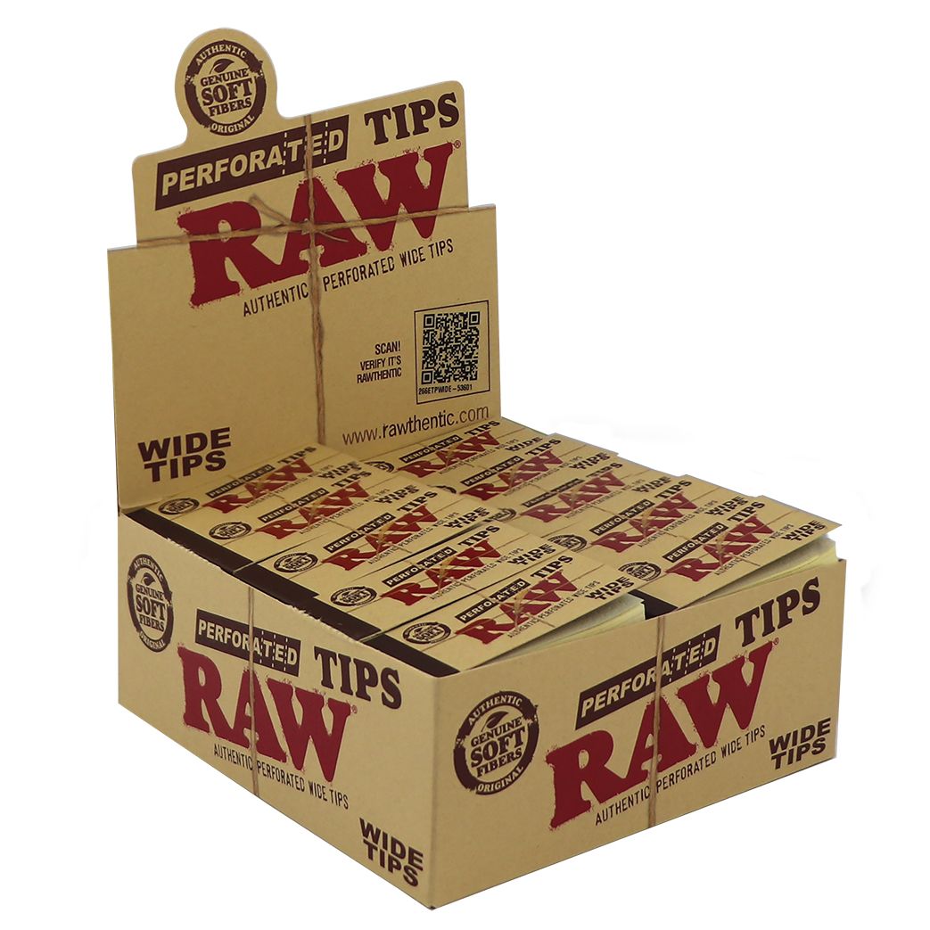 RAW Perforated Wide Tips x 50pcs