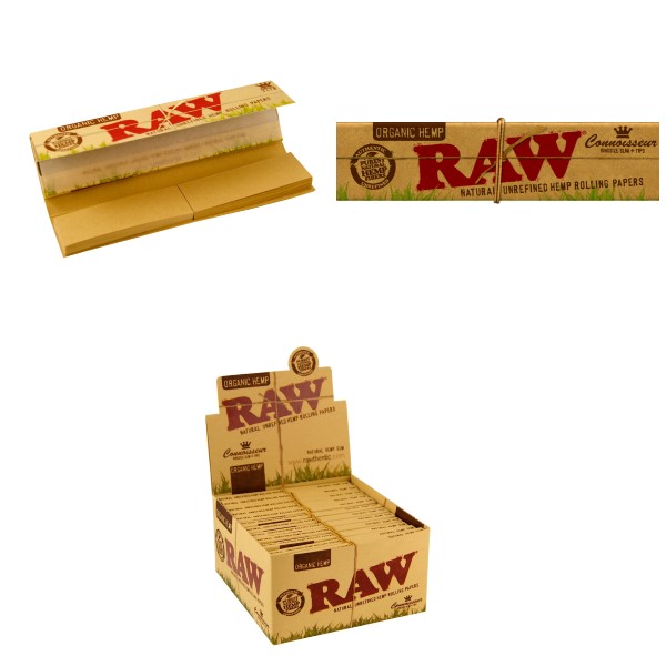 RAW Connoisseur Organic KS Slim Papers + Tips